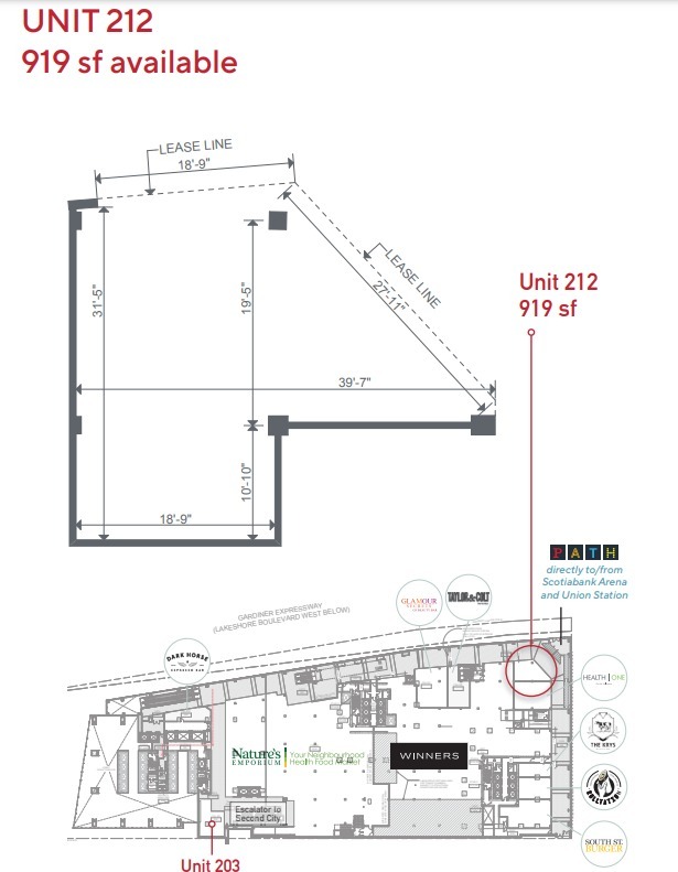 1 York St, Toronto, ON for lease Floor Plan- Image 1 of 1