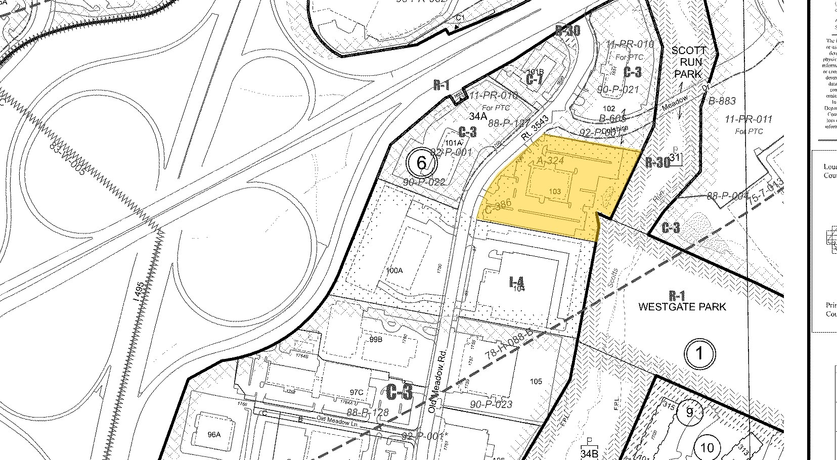 1749 Old Meadow Rd, McLean, VA à louer Plan cadastral- Image 1 de 2