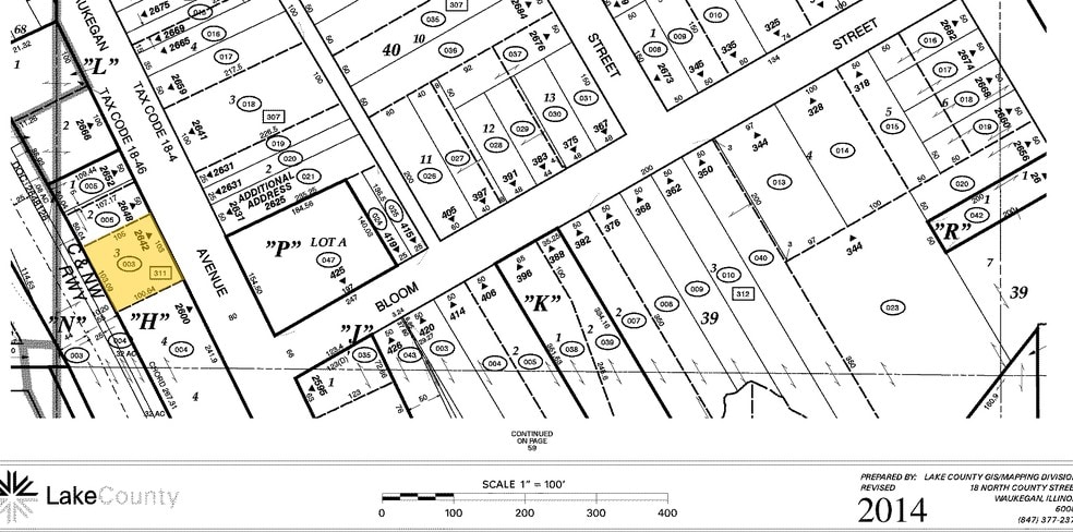 2642 Waukegan Ave, Highland Park, IL for sale - Plat Map - Image 2 of 2