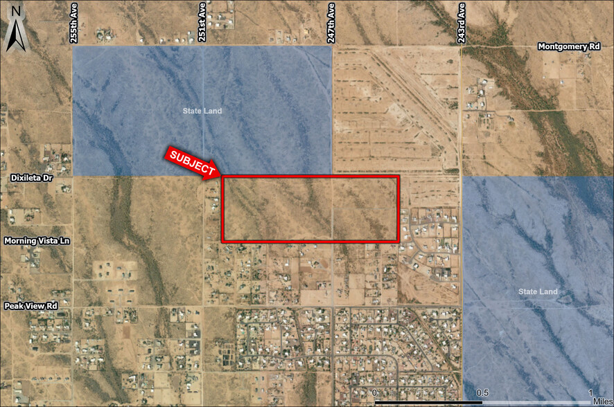 247th Ave, Wittmann, AZ for sale - Aerial - Image 2 of 7