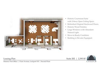1 East Ave, Lockport, NY à louer Plan de site- Image 1 de 2
