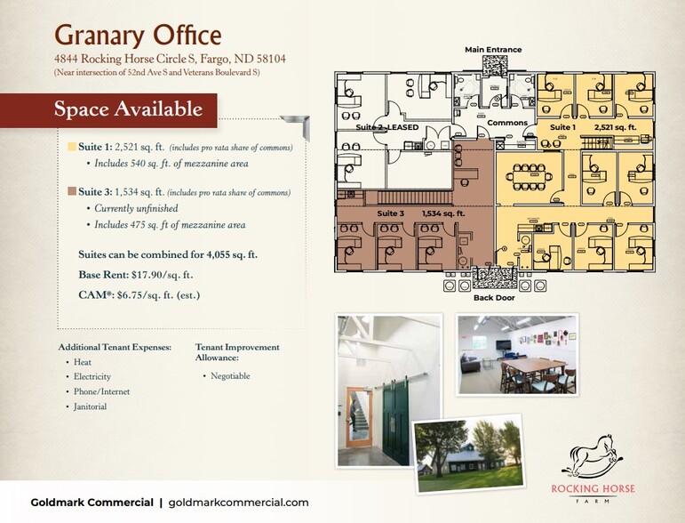 4844 Rocking Horse Cir S, Fargo, ND for lease - Floor Plan - Image 2 of 34