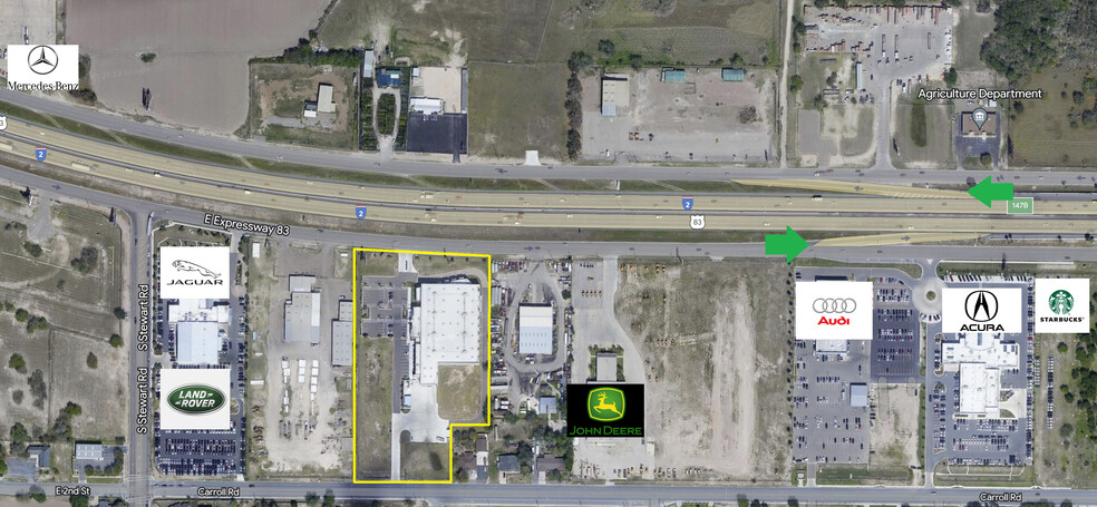 801 E Interstate Hwy 2, San Juan, TX for lease - Aerial - Image 3 of 4