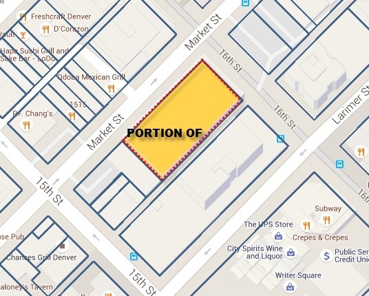 1550 Market St, Denver, CO à louer - Plan cadastral - Image 3 de 14