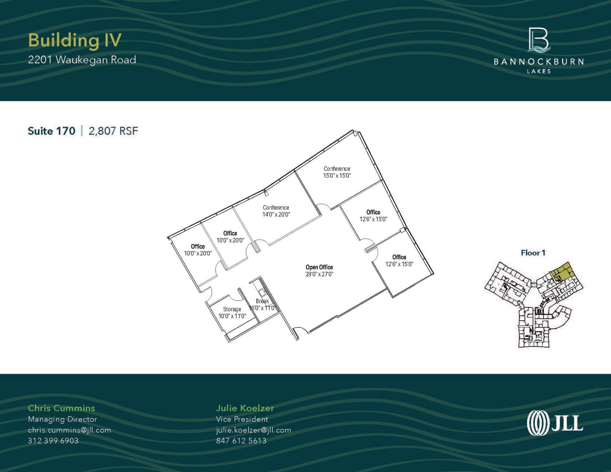 2333 Waukegan Rd, Bannockburn, IL for lease Floor Plan- Image 1 of 1
