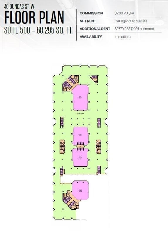 595 Bay St, Toronto, ON for lease Floor Plan- Image 1 of 1