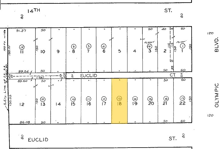 1655 Euclid St, Santa Monica, CA à vendre - Plan cadastral - Image 2 de 18