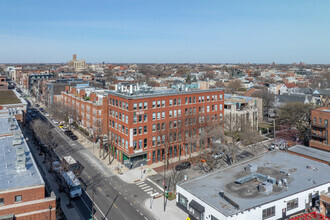 1300 W Belmont Ave, Chicago, IL - aerial  map view