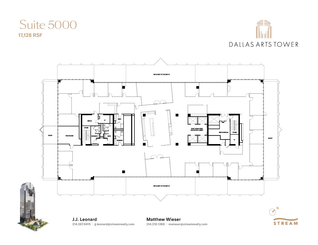 2200 Ross Ave, Dallas, TX à louer Plan d  tage- Image 1 de 1