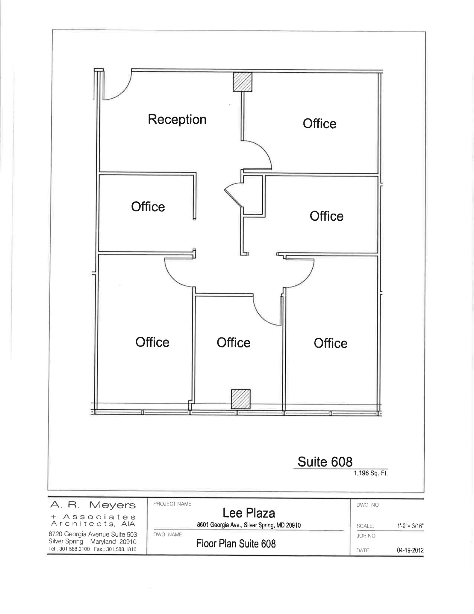 8601 Georgia Ave, Silver Spring, MD à louer Plan de site- Image 1 de 1