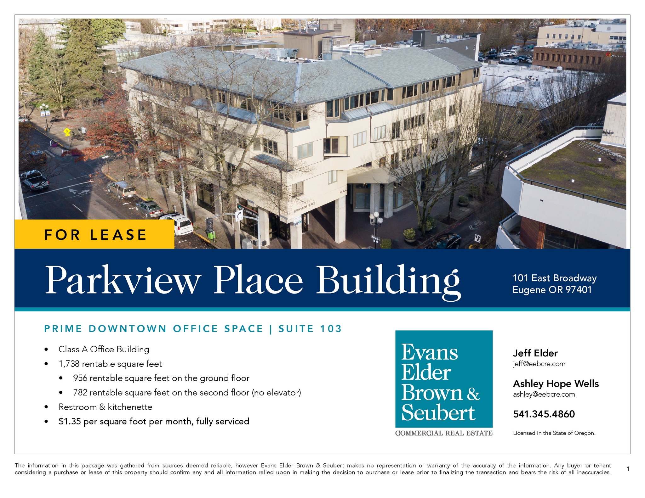 101 E Broadway Ave, Eugene, OR à louer Photo intérieure- Image 1 de 4