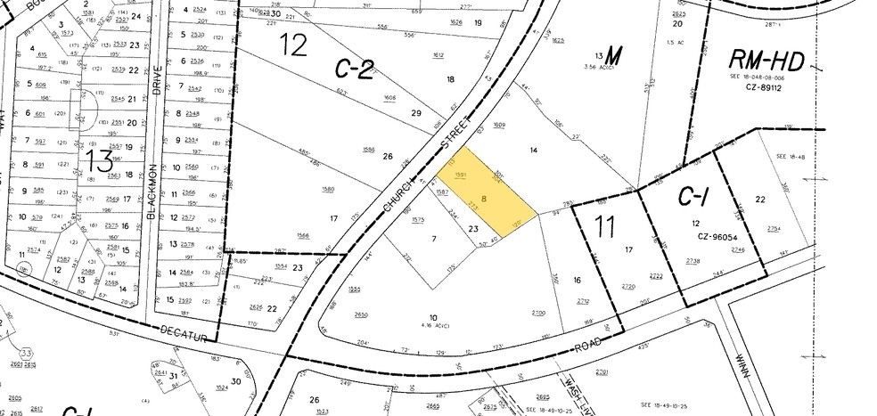 1575 Church St, Decatur, GA à vendre - Plan cadastral - Image 1 de 1