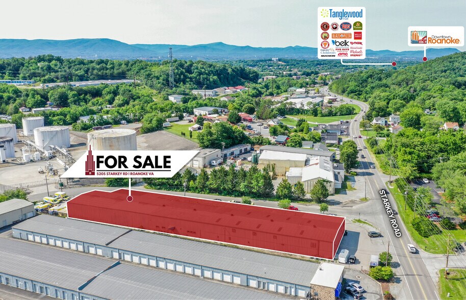 5205 Starkey Rd, Roanoke, VA à vendre - Aérien - Image 2 de 10