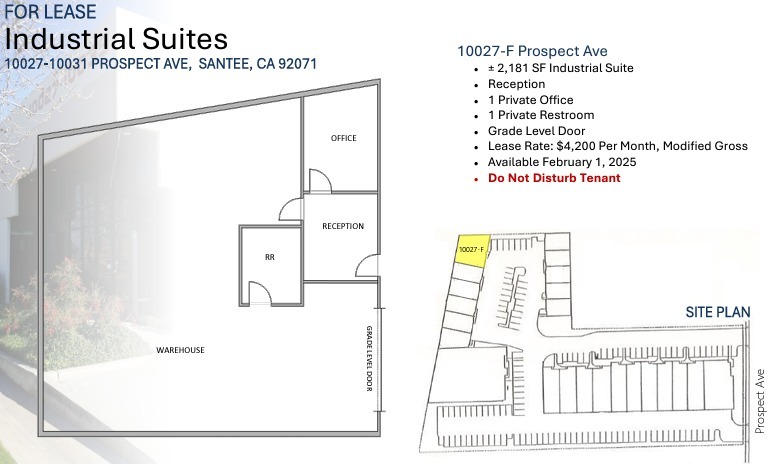 10027 Prospect Ave, Santee, CA for lease Floor Plan- Image 1 of 1