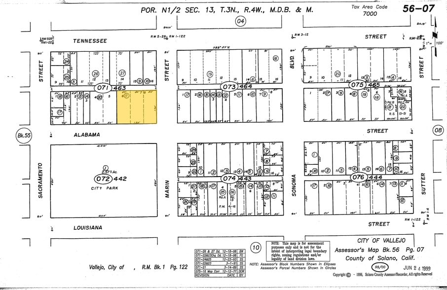 444 Alabama St, Vallejo, CA for sale - Plat Map - Image 3 of 35