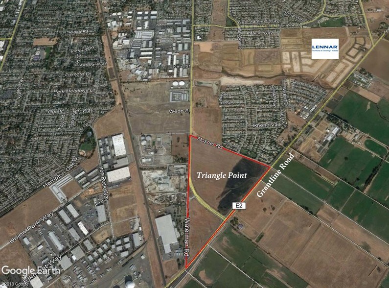 Grantline Rd, Elk Grove, CA for sale - Aerial - Image 2 of 3