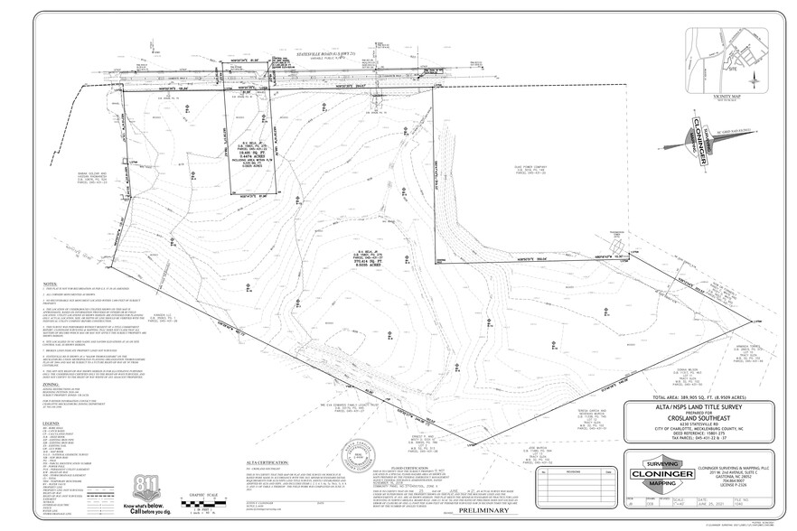 6230 Statesville Rd, Charlotte, NC à vendre - Plan de site - Image 2 de 3