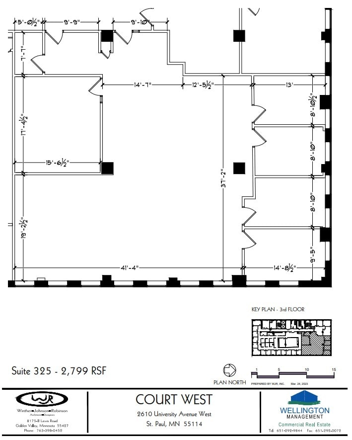 2610 University Ave W, Saint Paul, MN à louer Plan d’étage- Image 1 de 1