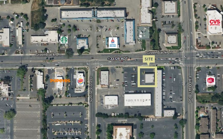 8042 Greenback Ln, Citrus Heights, CA for lease Aerial- Image 1 of 4