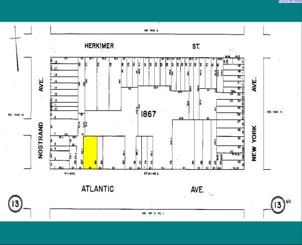 1255 Atlantic Ave, Brooklyn, NY for sale - Plat Map - Image 2 of 2