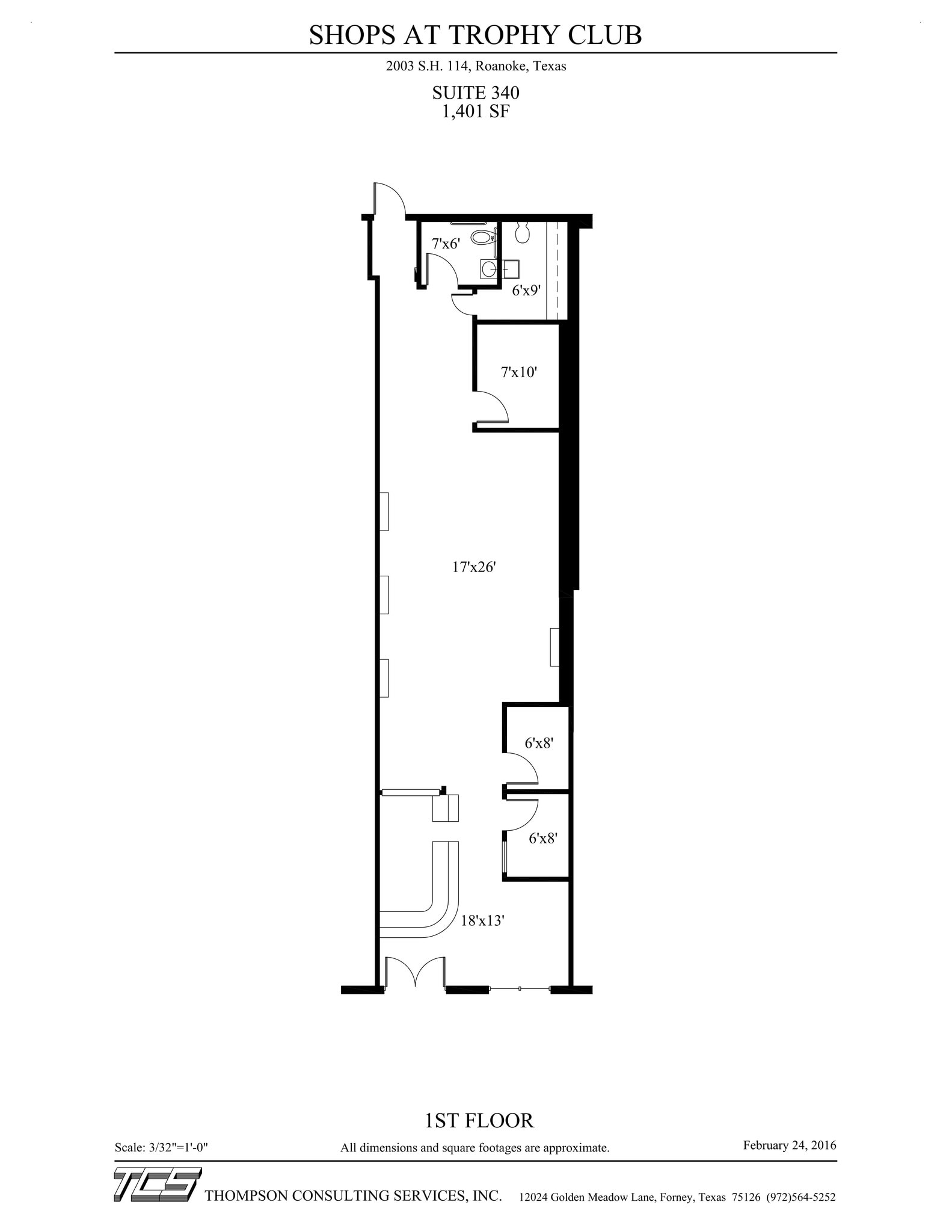 2001-2003 State Highway 114, Trophy Club, TX à louer Plan de site- Image 1 de 1