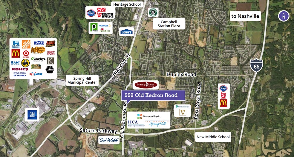 999 Old Kedron Rd, Spring Hill, TN à vendre - Photo du bâtiment - Image 1 de 1