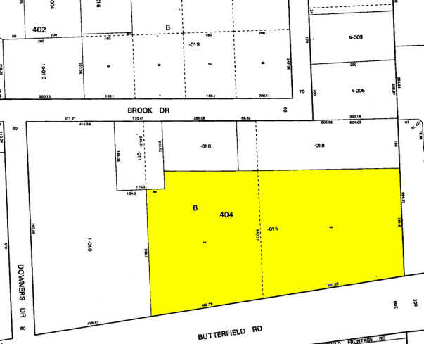 1300-1418 Butterfield Rd, Downers Grove, IL à vendre - Plan cadastral - Image 1 de 1