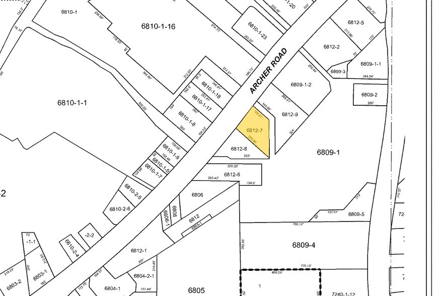 3515 SW Archer Rd, Gainesville, FL à vendre - Plan cadastral - Image 3 de 3