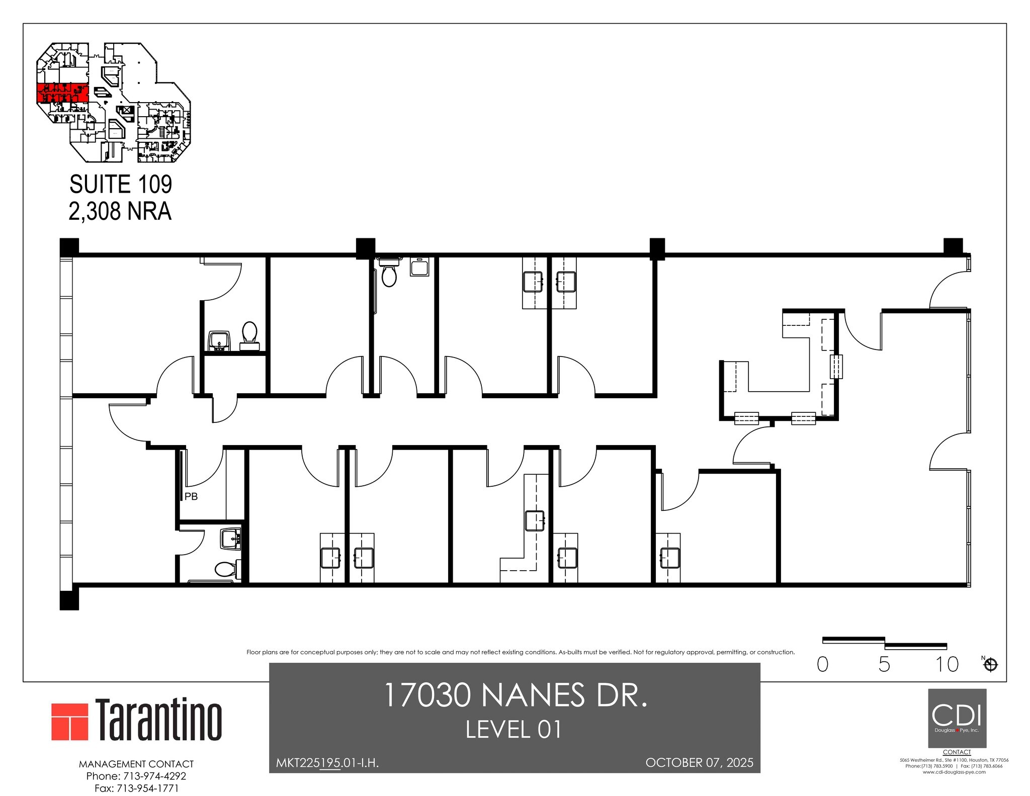 17030 Nanes Dr, Houston, TX à louer Plan de site- Image 1 de 1
