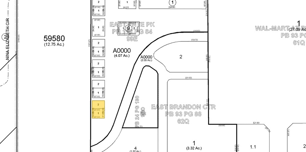 1028 E Brandon Blvd, Brandon, FL à vendre - Plan cadastral - Image 1 de 1