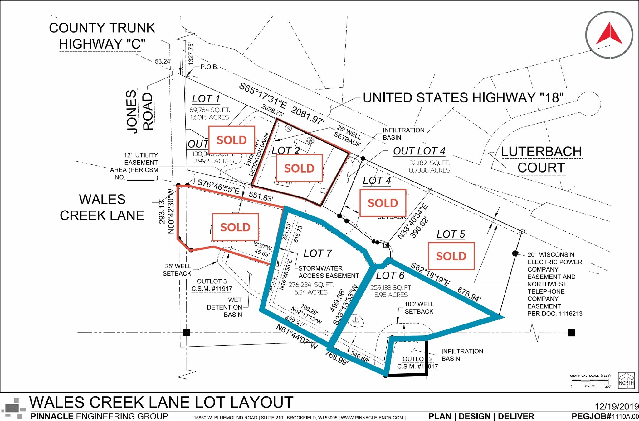 W329S1744 Wales Creek Ln, Delafield, WI à vendre Plan cadastral- Image 1 de 2