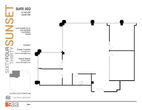 6430 W Sunset Blvd, Los Angeles, CA for lease Floor Plan- Image 1 of 1