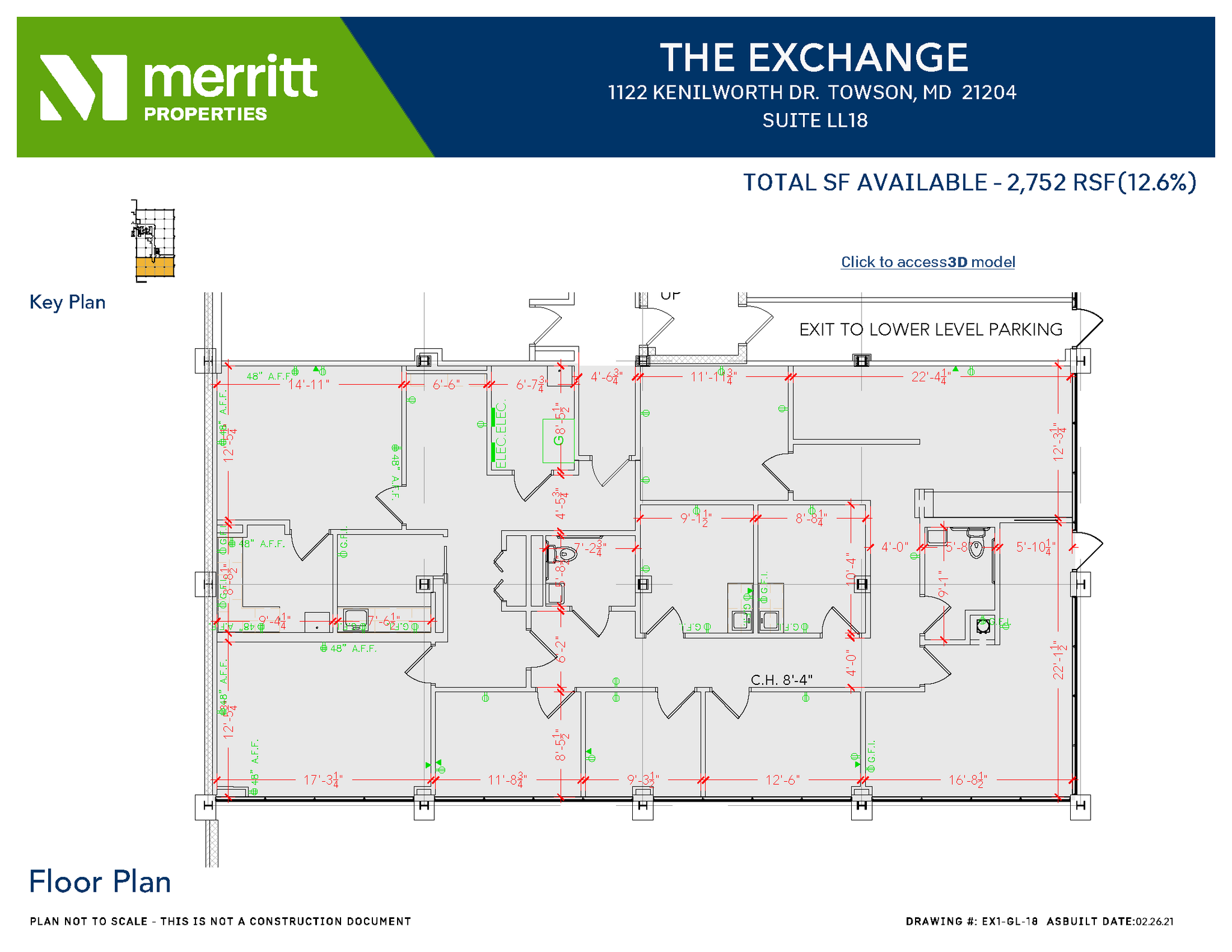 1122 Kenilworth Dr, Towson, MD for lease Floor Plan- Image 1 of 1