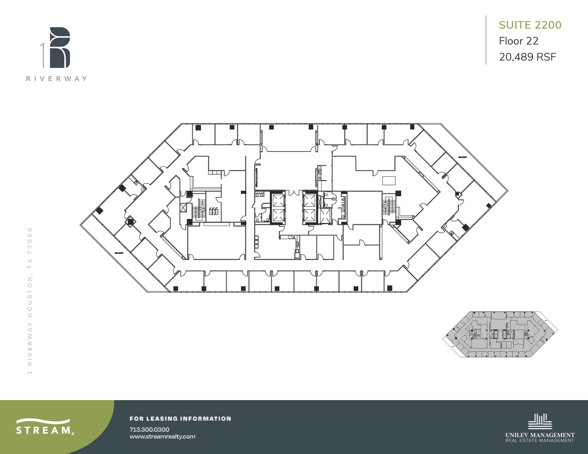 1 Riverway, Houston, TX for lease Floor Plan- Image 1 of 1