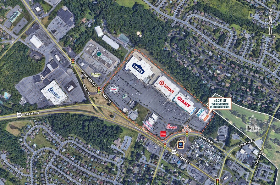 4711-4721 Perkiomen Ave, Reading, PA à louer - Aérien - Image 2 de 4