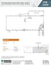 5400-5410 Rittiman Plz, San Antonio, TX for lease Floor Plan- Image 1 of 1