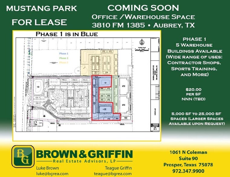 3810 FM 1385, Aubrey, TX à louer - Photo du bâtiment - Image 1 de 4