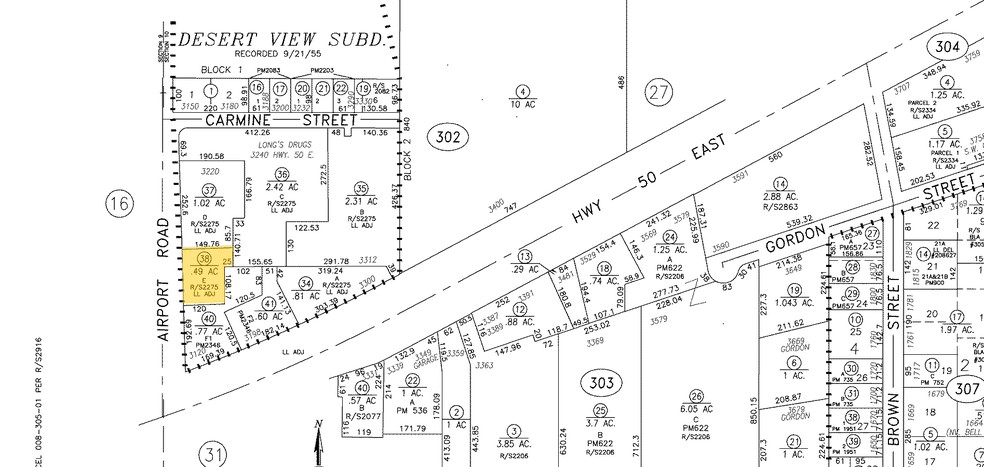 3350 Hwy 50 E, Carson City, NV à vendre - Plan cadastral - Image 3 de 3