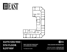 1840 Century Park E, Los Angeles, CA for lease Floor Plan- Image 1 of 1