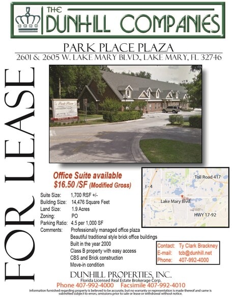 2605 W Lake Mary Blvd, Lake Mary, FL for lease - Building Photo - Image 2 of 5