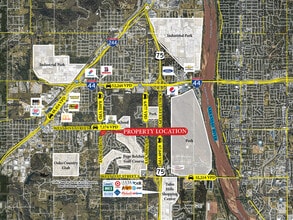 6161 S 33rd West Ave, Tulsa, OK - AERIAL  map view - Image1