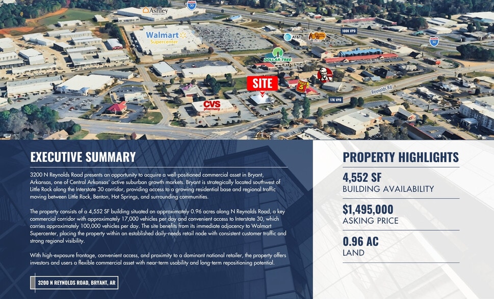 3200 N Reynolds Rd, Bryant, AR à vendre - Photo du bâtiment - Image 2 de 5