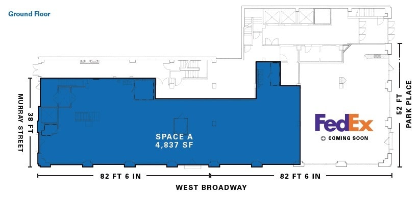45 W Broadway, New York, NY à louer Plan d’étage- Image 1 de 1