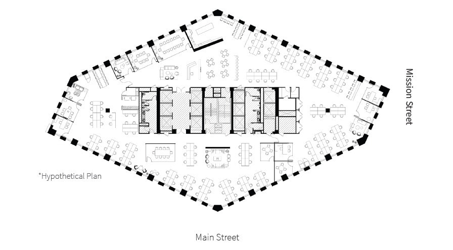 201 Mission St, San Francisco, CA for lease Floor Plan- Image 1 of 1
