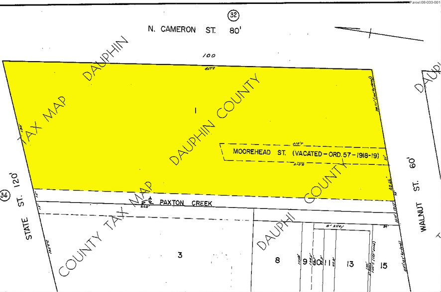 100 N Cameron St, Harrisburg, PA for lease - Plat Map - Image 3 of 37
