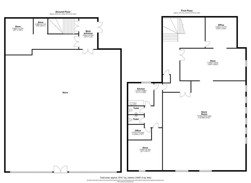 6-14 Stratford St, Nuneaton à louer - Plan d’étage - Image 2 de 2