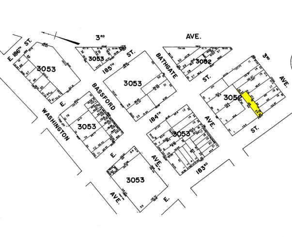 545 E 183rd St, Bronx, NY à vendre - Plan cadastral - Image 2 de 4