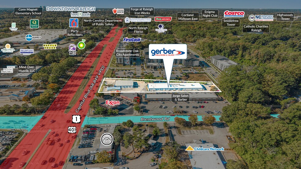 2821 Capital Blvd, Raleigh, NC à vendre - Photo du bâtiment - Image 3 de 5