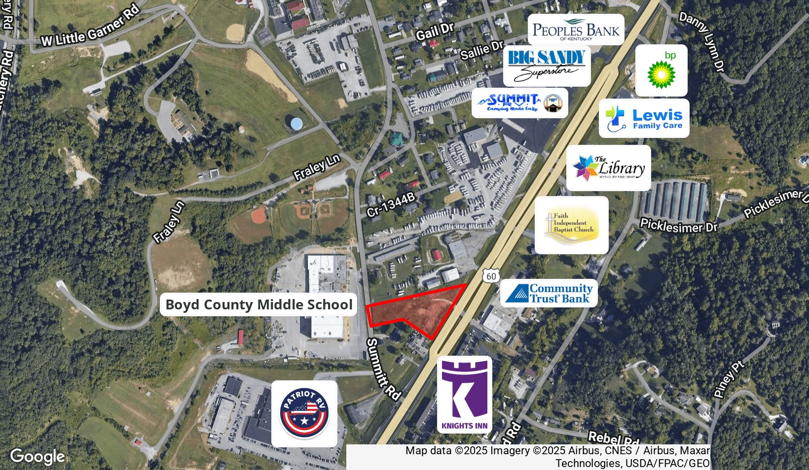 7117 US 60, Ashland, KY for sale Aerial- Image 1 of 4