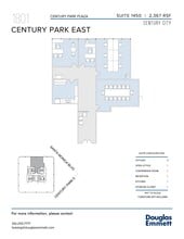 1801 Century Park E, Los Angeles, CA à louer Plan d’étage- Image 1 de 1